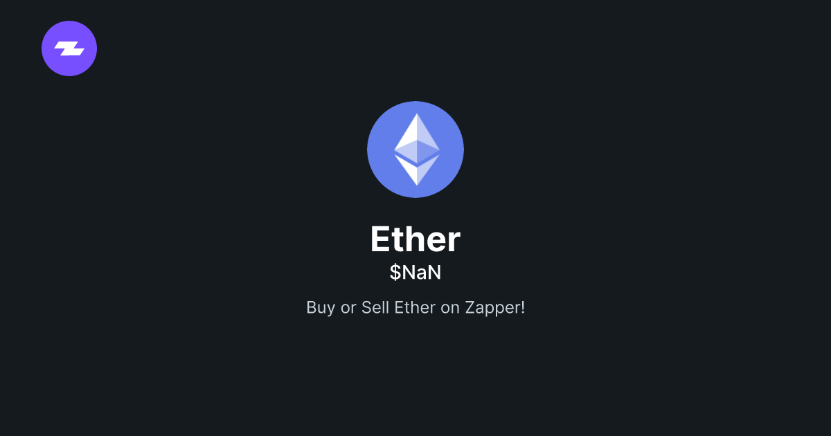 Buy and sell ETH Zapper.xyz